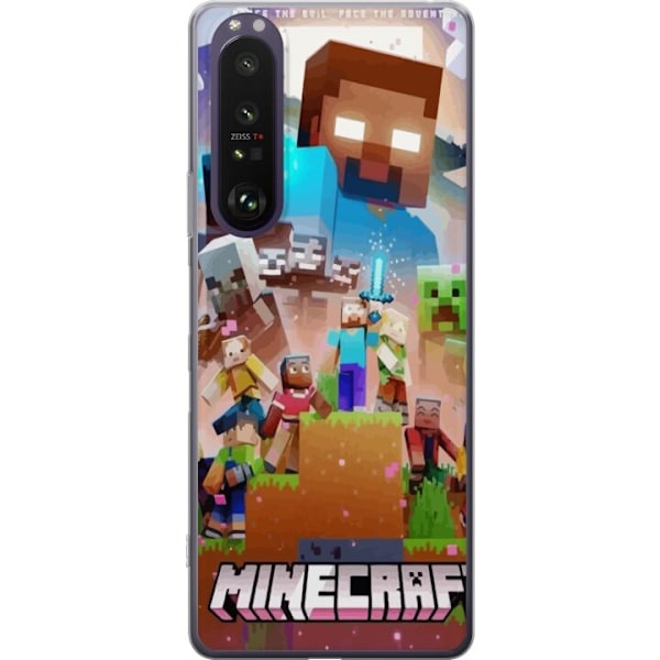 Sony Xperia 1 III Läpinäkyvä kuori Minecraft