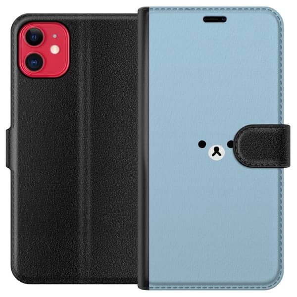Kompatibel Tegnebogsetui til Apple iPhone 11 Blå bamse
