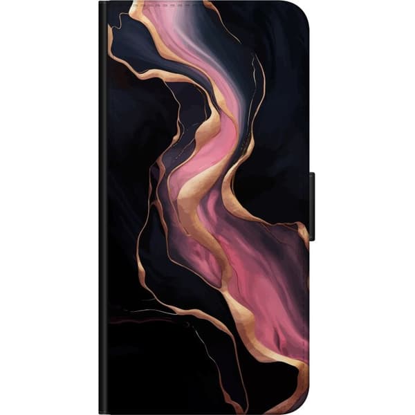 Kompatibelt Plånboksfodral till OnePlus 9 Pro Marmor Mönster Lyx Design Natur