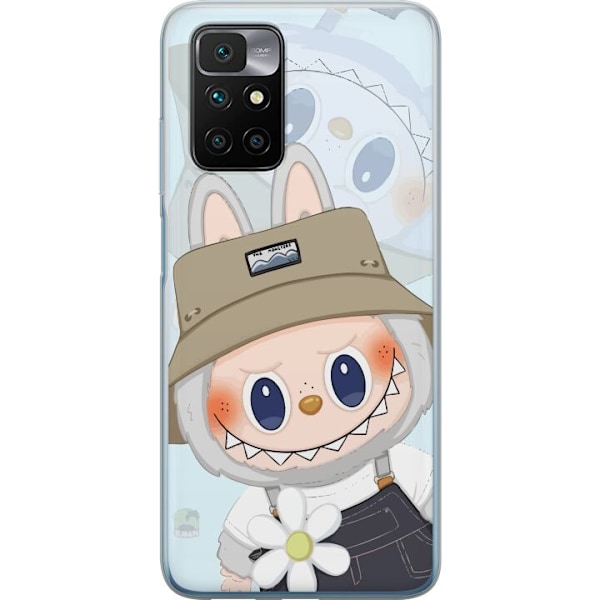 Xiaomi Redmi 10 Läpinäkyvä kuori Labubu hattuineen - Pop Ma
