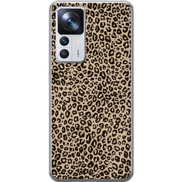 Xiaomi 12T Pro Genomskinligt Skal Leopard Mönster