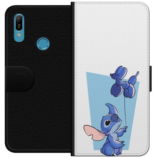 Huawei Y6 (2019) Lommeboketui Stitch ballong hund