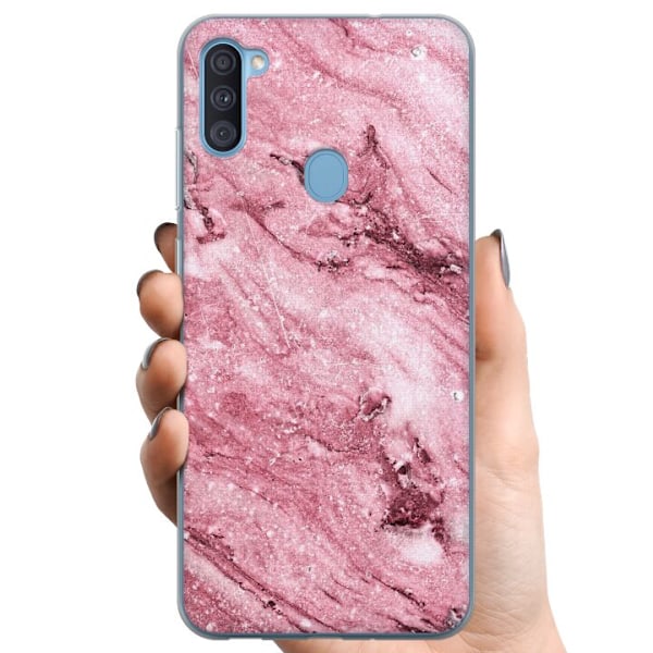 Samsung Galaxy A11 TPU Mobildeksel rosa