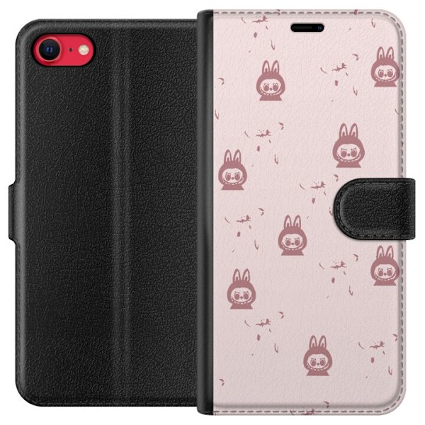 Apple iPhone 8 Plånboksfodral Labubu Neon Pop – Neonfärgad