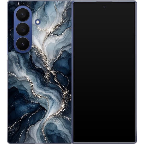 Kompatibelt Mobilskal till Samsung Galaxy Z Fold7 Blå agat blå