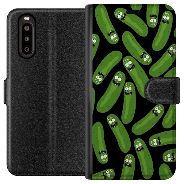 Sony Xperia 10 II Plånboksfodral Rick and Morty - Pickle Rick