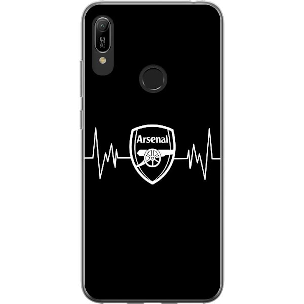 Huawei Y6 (2019) Läpinäkyvä kuori Arsenal