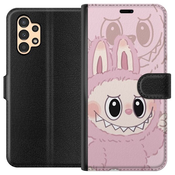 Samsung Galaxy A13 Plånboksfodral Labubu Floral Freak – Blommigt monster i vintage-stil