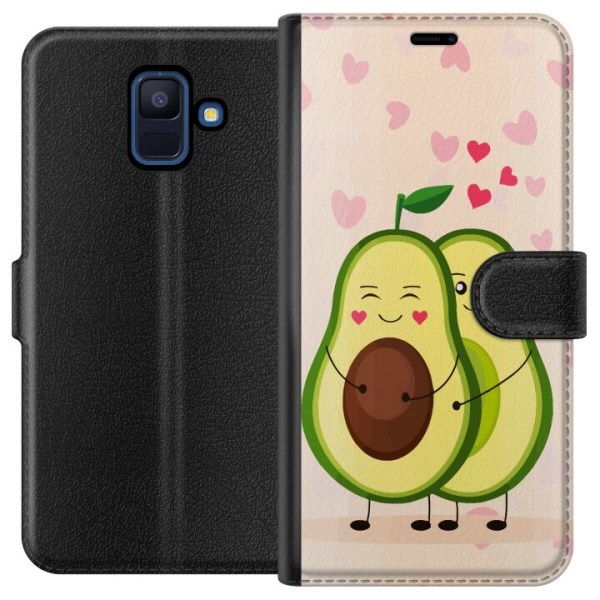 Samsung Galaxy A6 (2018) Lommeboketui Avokado Kjærlighet