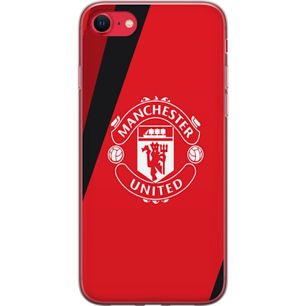 Apple iPhone 16e Genomskinligt Skal Manchester United FC