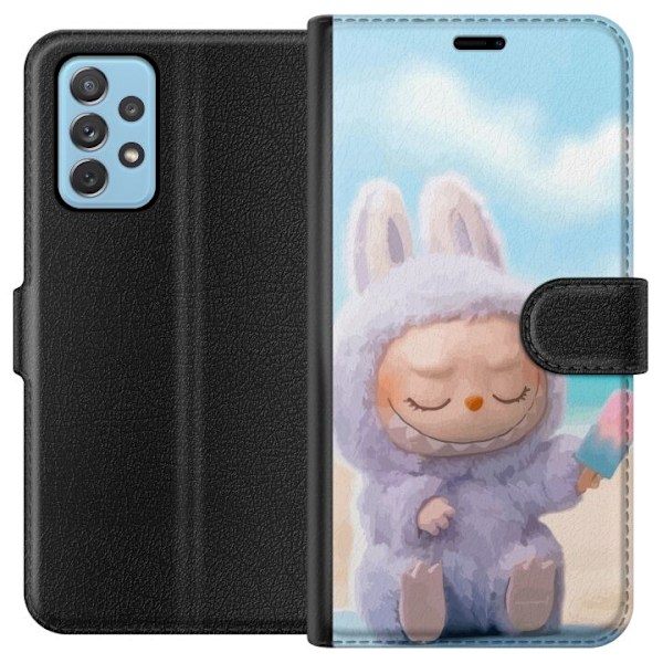 Samsung Galaxy A52 5G Plånboksfodral Labubu Pink Mood – Rosa monsterdesign