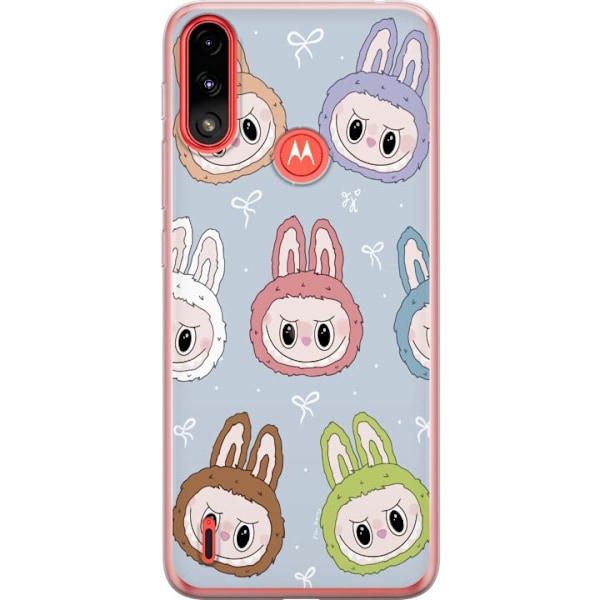 Motorola Moto E7 Power Läpinäkyvä kuori Tähtikuvioitu hirviöasenne