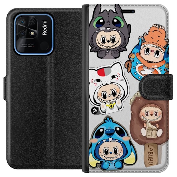 Xiaomi Redmi 10C Lommeboketui Labubu figure samling - Pop Mart