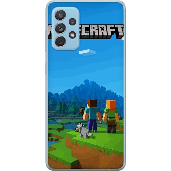 Samsung Galaxy A72 5G Läpinäkyvä kuori Minecraft Key Art