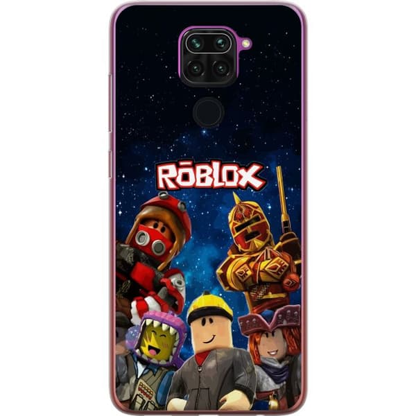 Kompatibelt Mobildeksel til Xiaomi Redmi Note 9 Roblox romfigurer spillkarakterer stjernehimmel gaming blå
