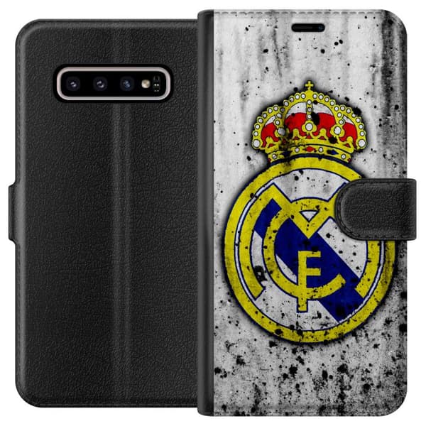 Kompatibelt Lommeboketui til Samsung Galaxy S10+ Real Madrid CF