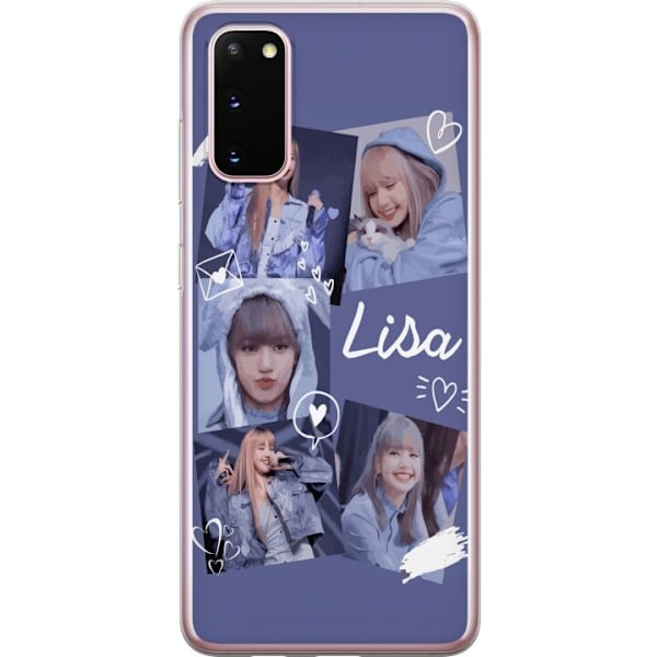 Samsung Galaxy S20 Läpinäkyvä kuori Lisa Blackpink – Aesthetic K-pop Queen