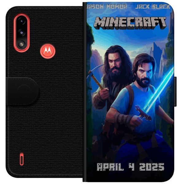 Motorola Moto E7 Power Lompakkokotelo Minecraft-elokuva