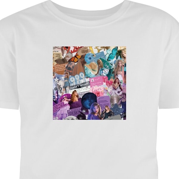 T-shirt för Vuxen | Klassisk Vuxen-T-shirt Taylor Swift vit S