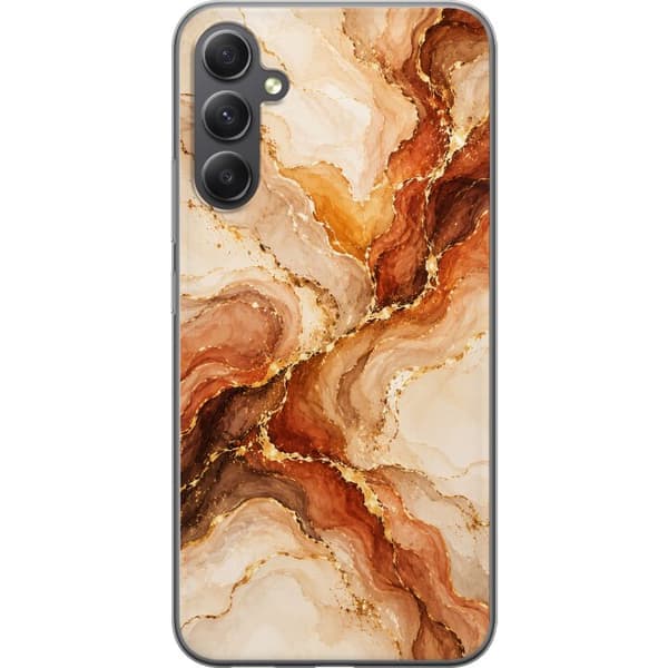 Kompatibelt Mobilskal till Samsung Galaxy A35 Höstagat beige
