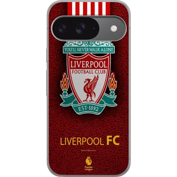 Google Pixel 9 Gjennomsiktig deksel Liverpool FC