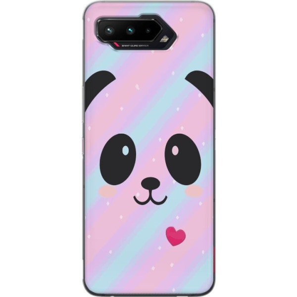 Asus ROG Phone 5 Gennemsigtig cover Regnbue Panda