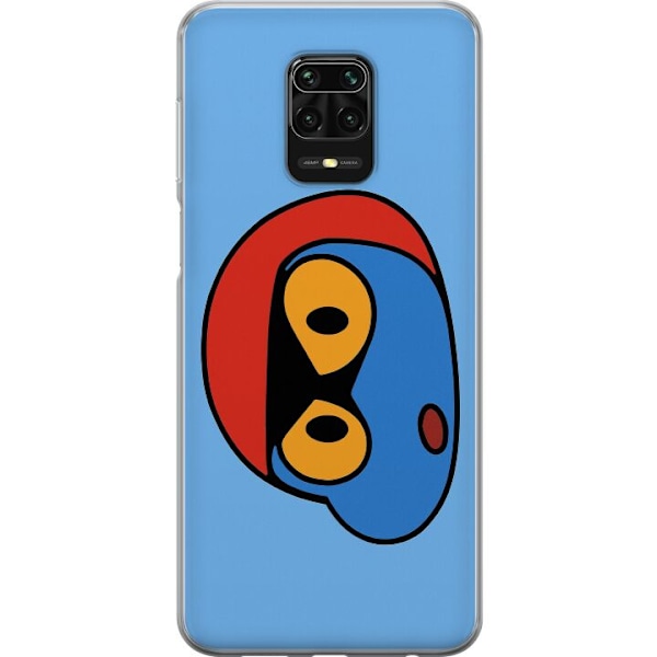 Xiaomi Redmi Note 9S Läpinäkyvä kuori Bold Bot Head