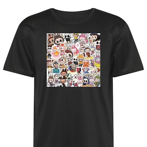 Tränings-T-shirt | Sport-T-shirt för Vuxen Labubu All-Stars svart Small