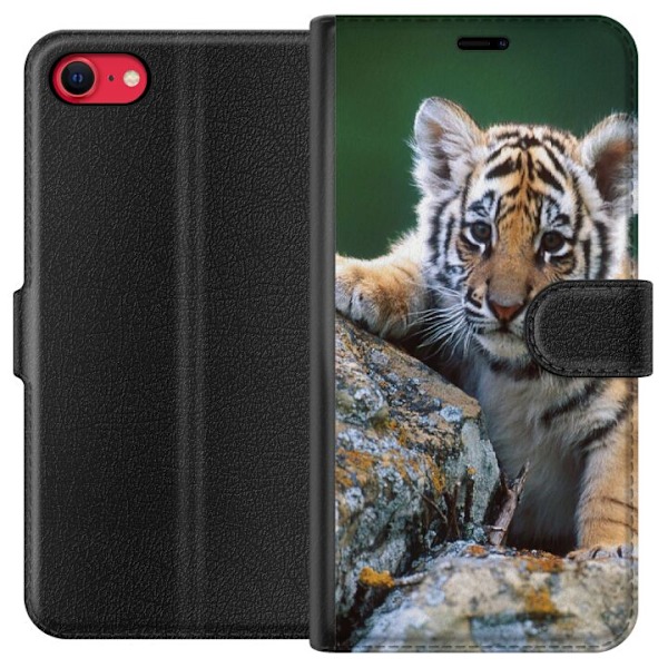Apple iPhone 8 Plånboksfodral Tiger