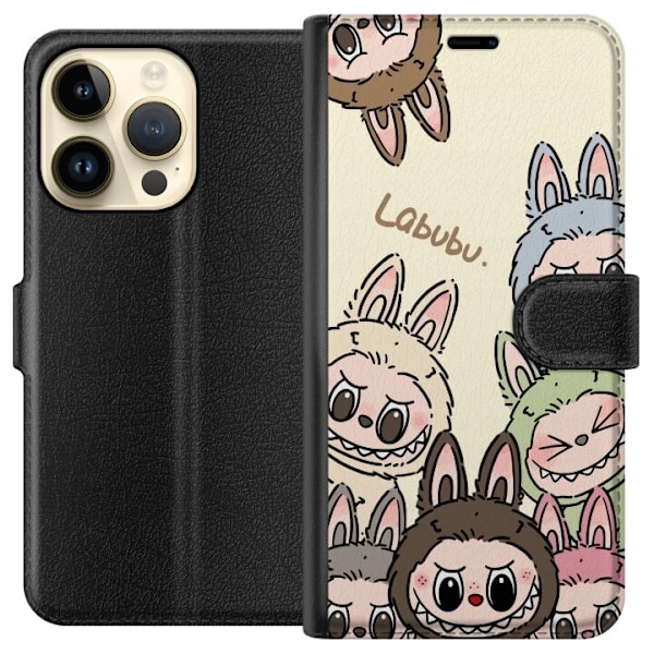 Apple iPhone 14 Pro Tegnebogsetui Labubu Pastel Collection