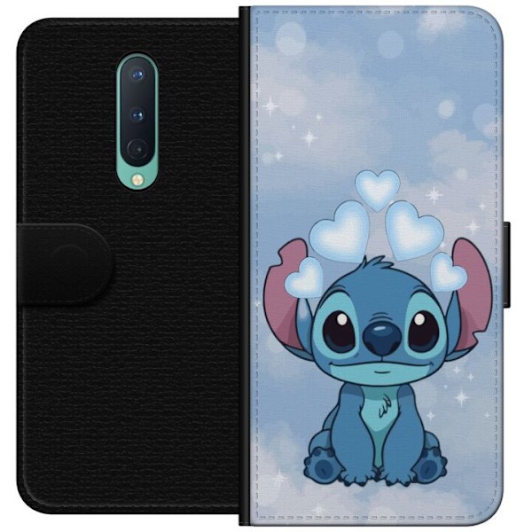 OnePlus 8 Lompakkokotelo Stitch Hyppäävä Ilo - Hauska Suunn