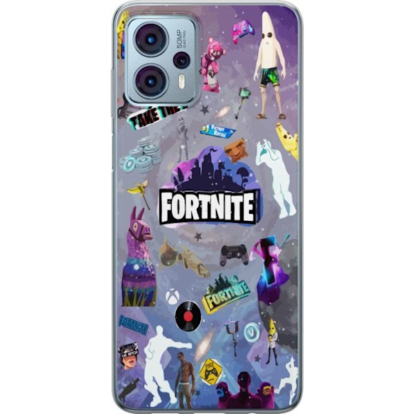 Motorola Moto G23 Gjennomsiktig deksel Fortnite