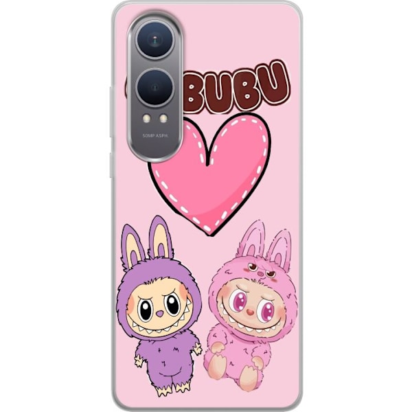 OnePlus Nord CE4 Lite Läpinäkyvä kuori Labubu Pink Monster