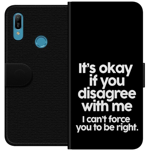 Huawei Y6 (2019) Tegnebogsetui Tekst