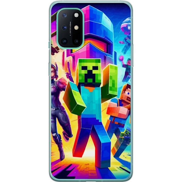 OnePlus 8T Gjennomsiktig deksel Fortnite vs Minecraft