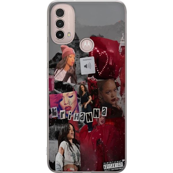 Motorola Moto E40 Gennemsigtig cover Rihanna – Iconic Fashio