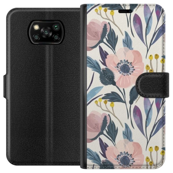 Xiaomi Poco X3 NFC Tegnebogsetui Blomsterlykke