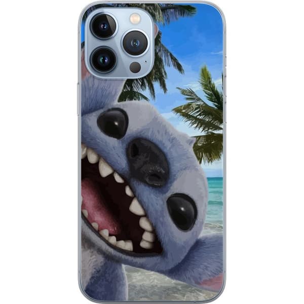 Kompatibelt Mobildeksel til Apple iPhone 13 Pro Max Stitch mobildeksel med palmer i søtt vennskapsdesign.