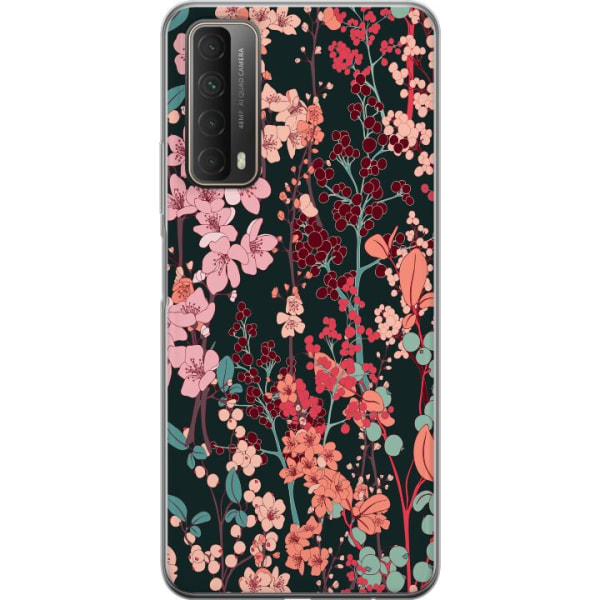 Huawei P smart 2021 Cover / Mobilcover - Blomster