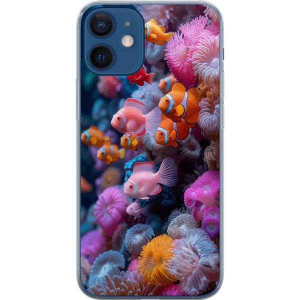 Yhteensopiva Puhelinkuori Apple iPhone 12 Kalat Koralli Meri Valtameri Veden alla