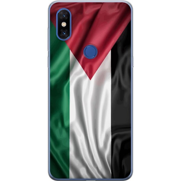 Xiaomi Mi Mix 3 Gennemsigtig cover Palestinaflaget – ikonisk frihedssymbol i rød, sort, hvid og grøn