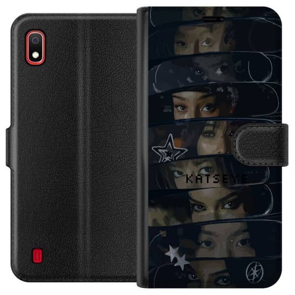 Kompatibel Tegnebogsetui til Samsung Galaxy A10 KATSEYE sort