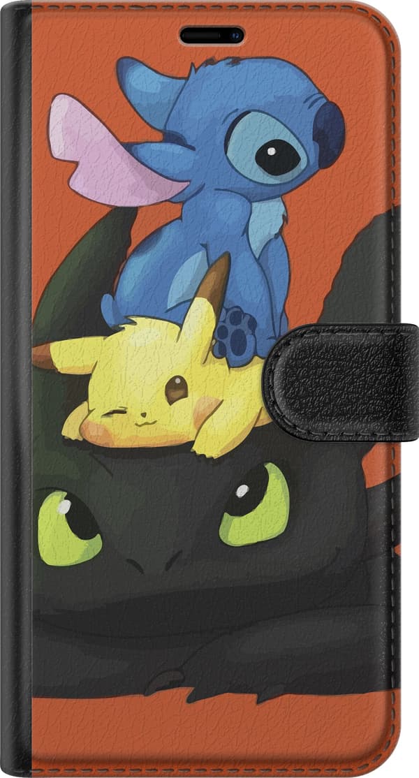 Kompatibel Tegnebogsetui til Samsung Galaxy S22 5G Lilo og Stitch