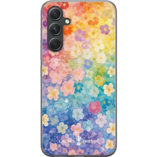 Kompatibelt Mobildeksel til Samsung Galaxy A55 Cactus og venner – RainbowBloom