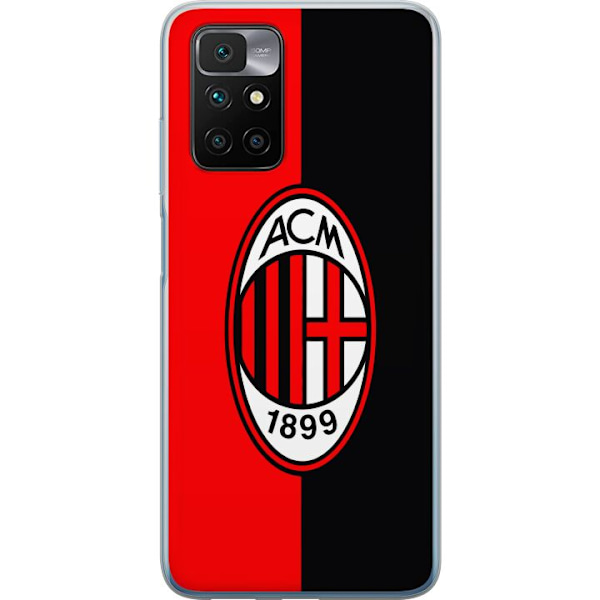 Xiaomi Redmi 10 Gjennomsiktig deksel AC Milan