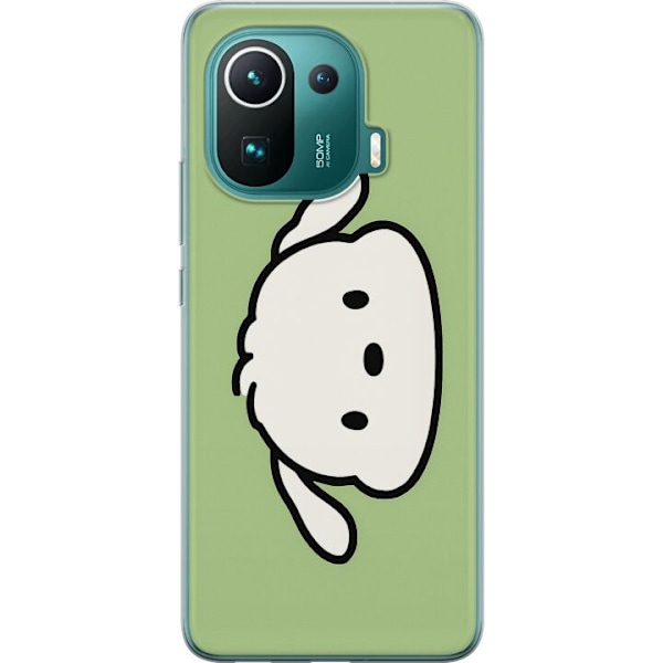 Xiaomi Mi 11 Pro Läpinäkyvä kuori Snoopy Flip
