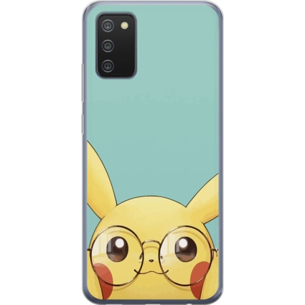 Samsung Galaxy A02s Läpinäkyvä kuori Pikachu lasit