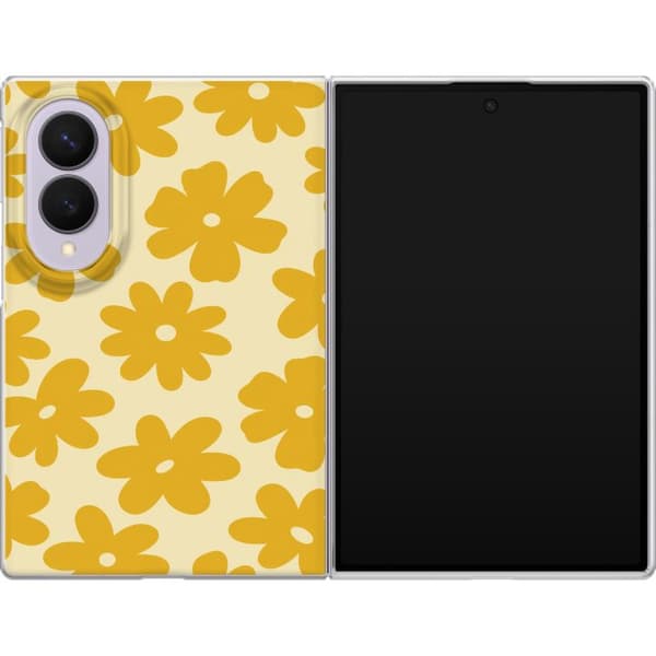 Kompatibelt Mobilskal till Samsung Galaxy Z Fold8 Gula solblommor gul