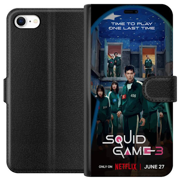Apple iPhone 6 Plånboksfodral Squid Game Säsong 3 Seriefigurer Populärt TV Serie Motiv Ikoner Spänning Drama Asiatisk Design Trend