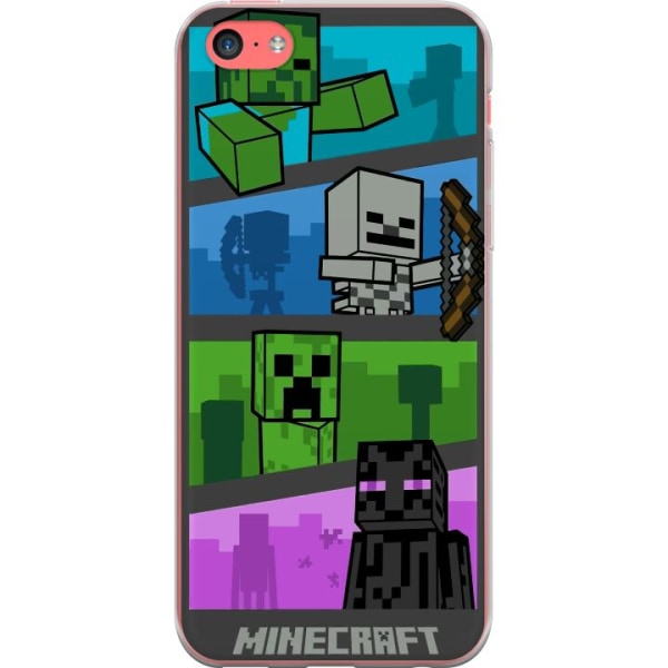 Apple iPhone 5c Gennemsigtig cover Minecraft